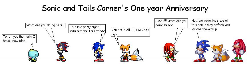 Sonic and Tails Corner's One Year Anniversary Comic