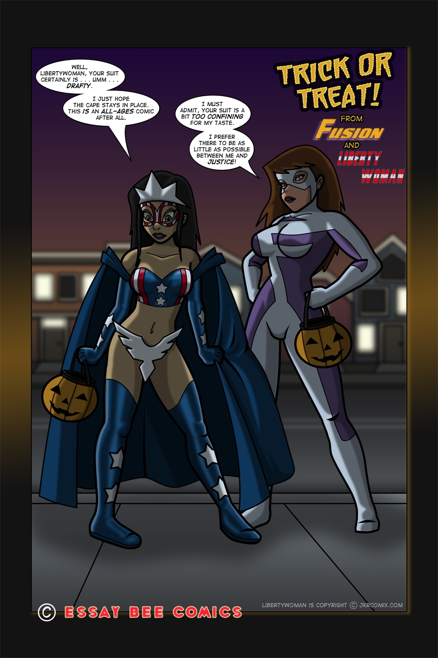Trick or Treat Pic #1 (Fusion and LibertyWoman)