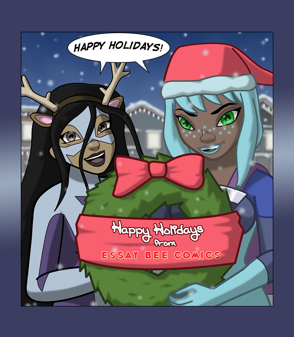 Happy Holidays from Essay Bee Comics