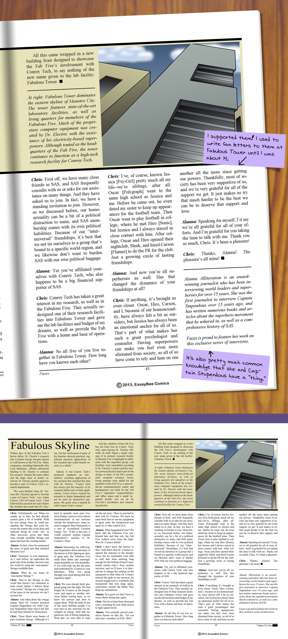 Interleude--Faces Magazine Interview Page 06 (and 2-page layout)