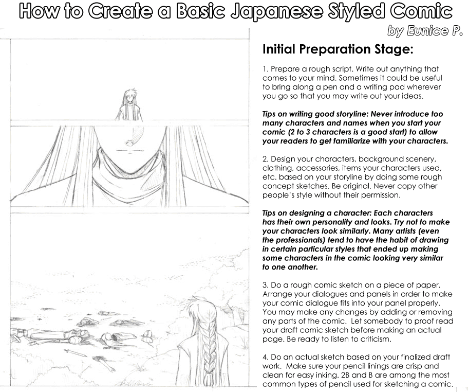 Create a Basic Japanese Styled Comic 1