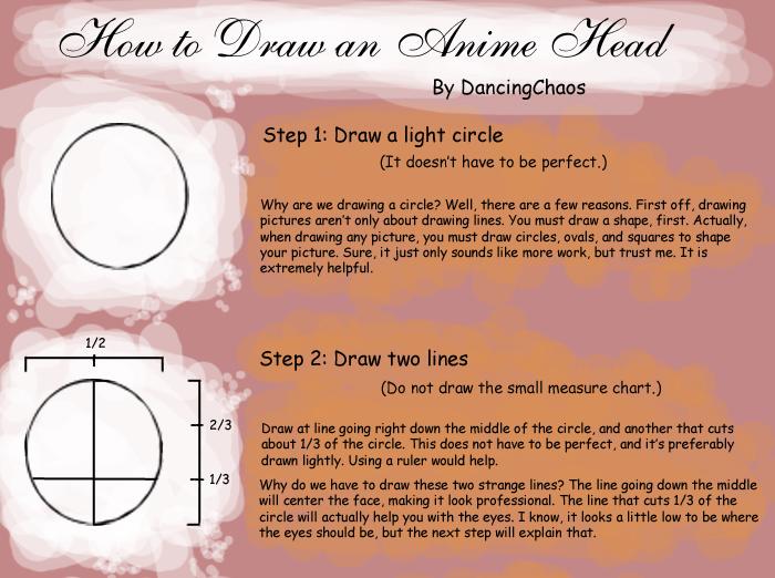 How to Draw an Anime Head by Dancing Chaos 1