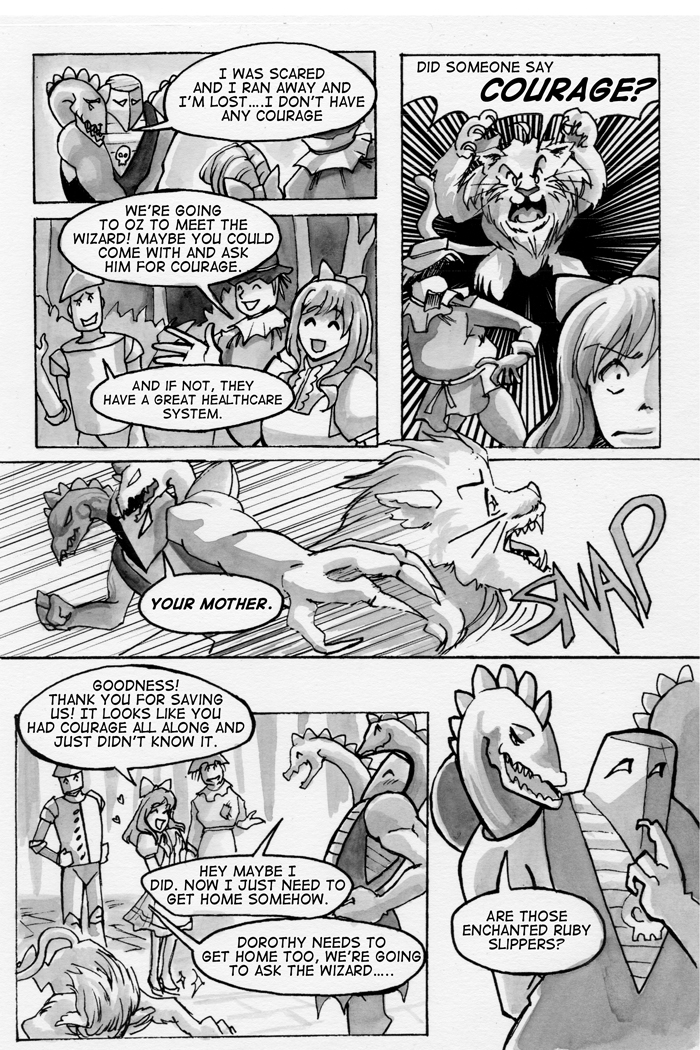 Chapter 6 Zergarem's Story II - Lions and Zergarem and YOUR MOTHER!  Oh my!