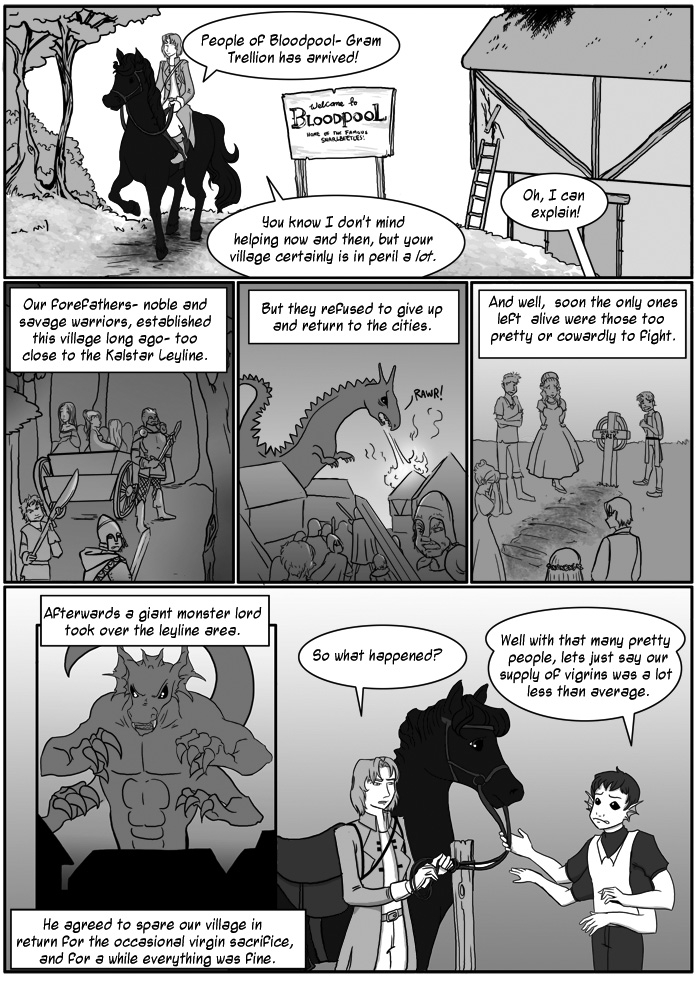 Gram Trellion and the horse he rode in on Page 2 - A bit of backstory