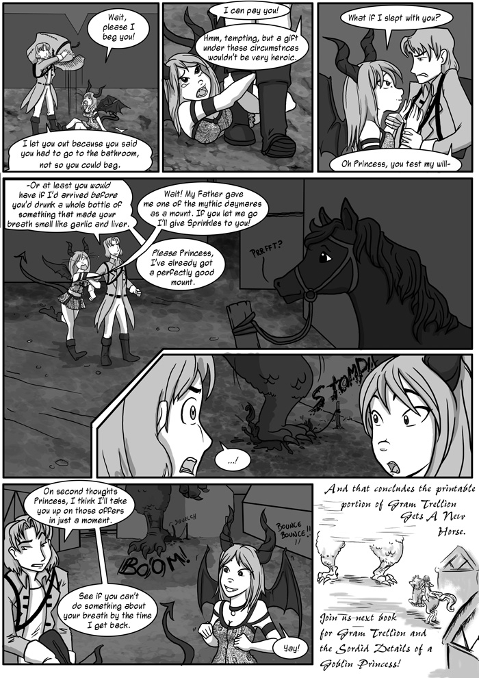 Gram Trellion and the horse he rode in on Page 5 - A heroic ending?