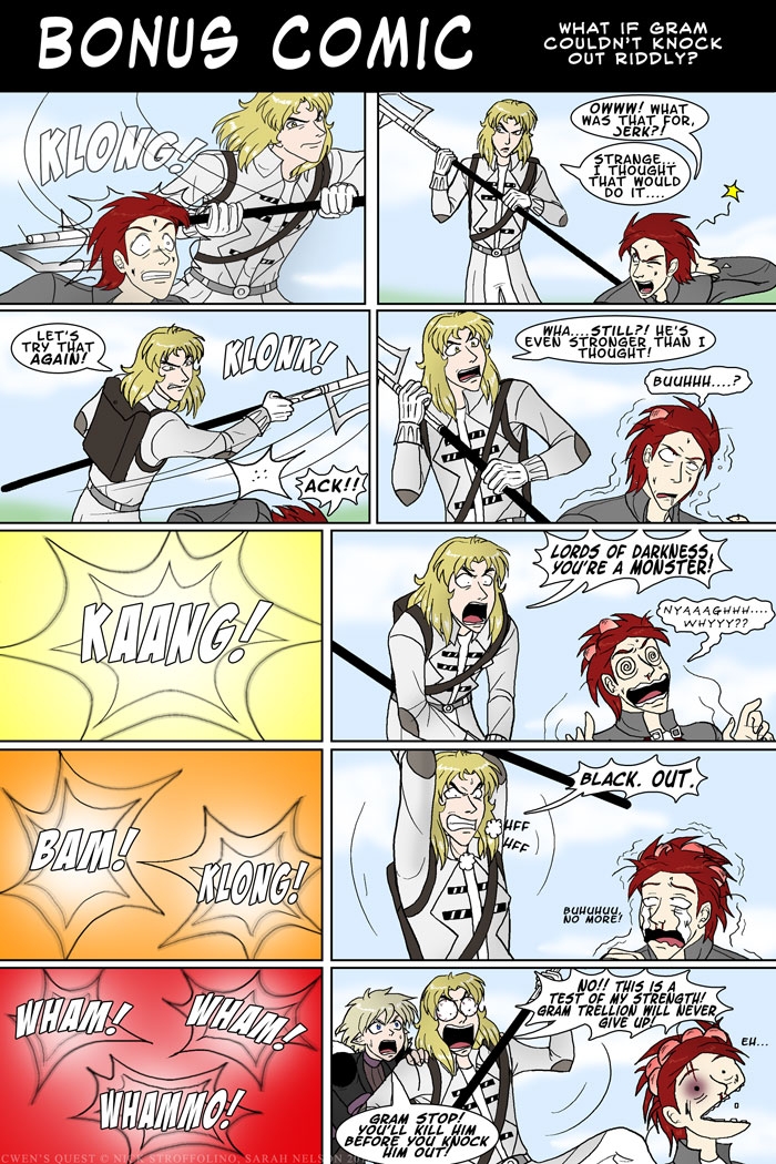 Bonus:  What if Gram couldn't KO Riddly?