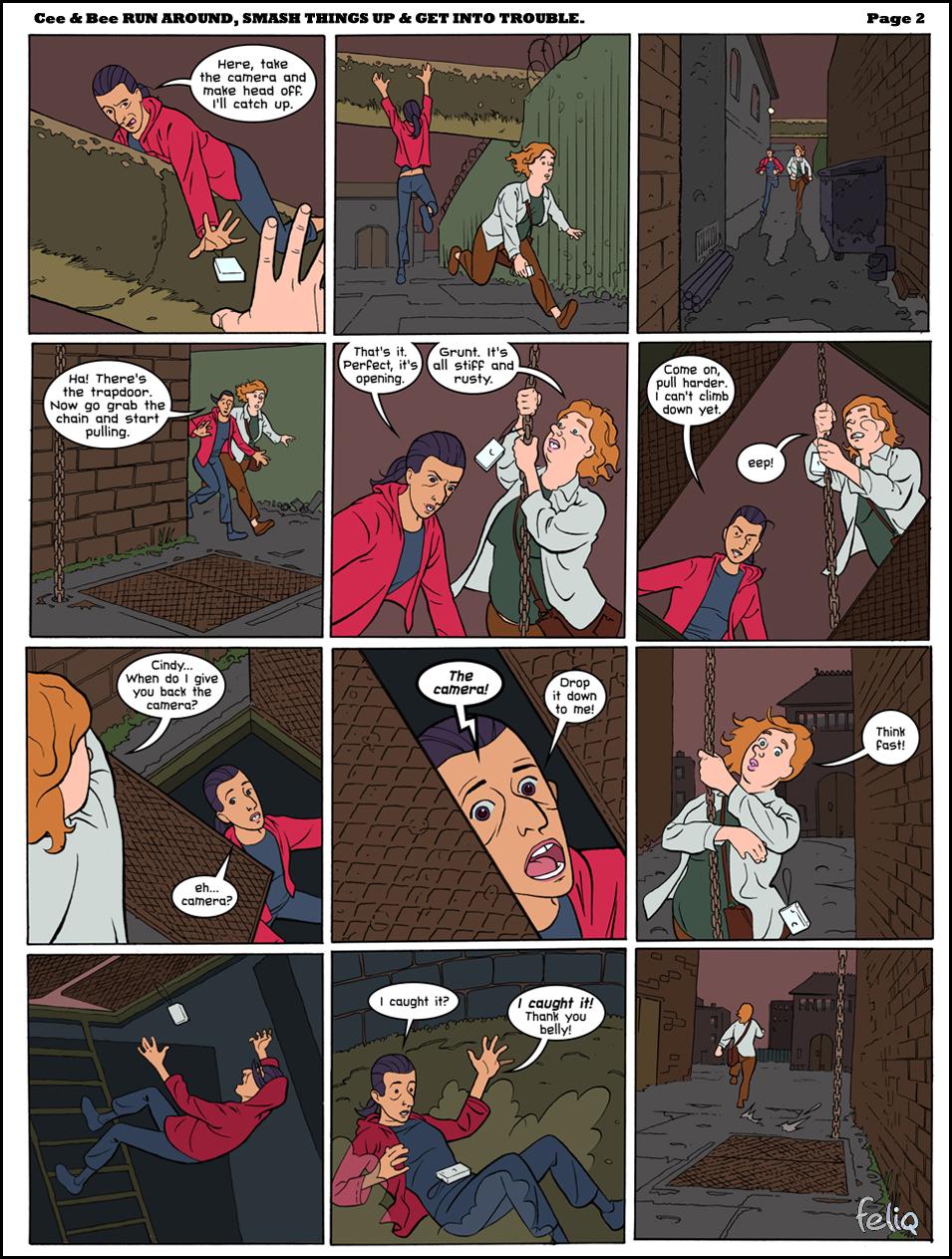 Check out ceeandbee.com and friend me at facebook/feliqdidacomic.