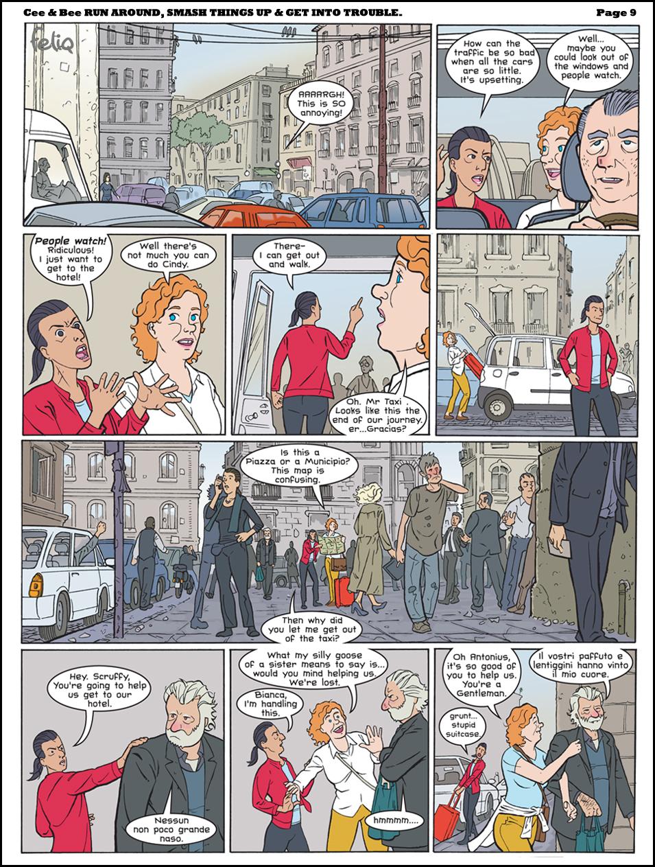 Check out ceeandbee.com and friend me at facebook/feliqdidacomic.