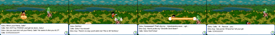 Page 5: Goku's Big Fall