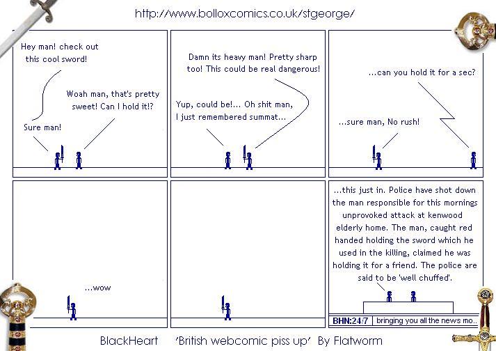 British Web Comic Piss up