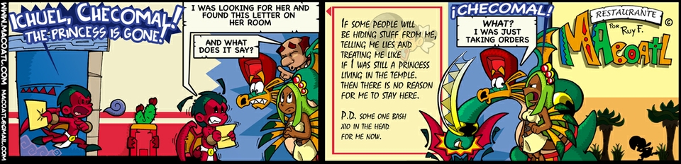 The princess just left