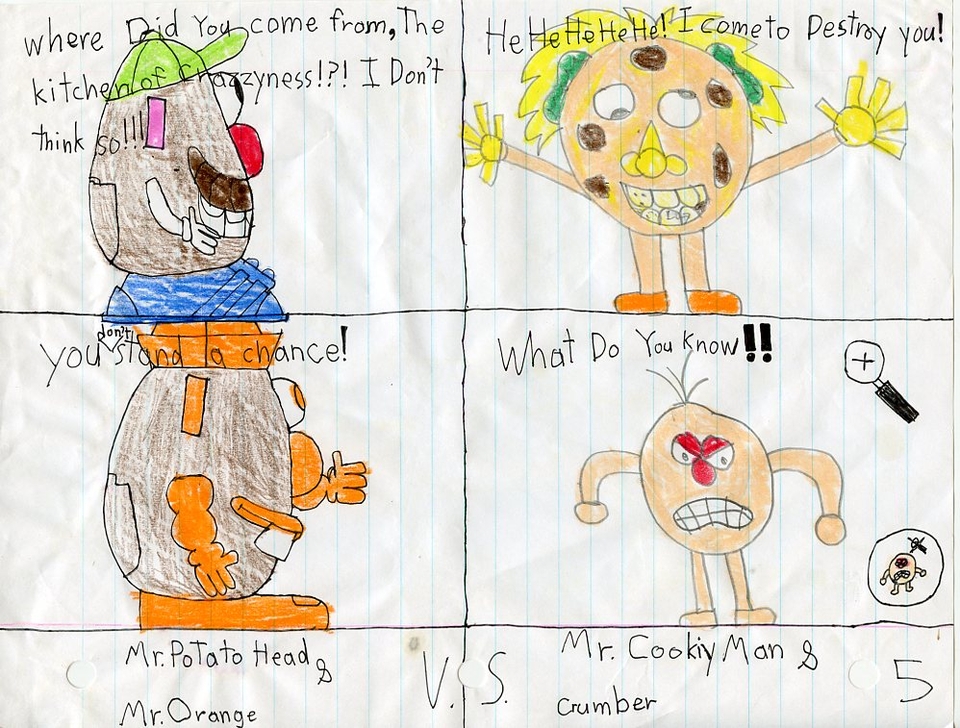 Mr. PoTato Head & Mr. Orange V.S. Mr. Cookie Man and Crumber