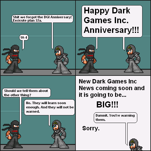 Dark Games Inc 4 year Anniversary