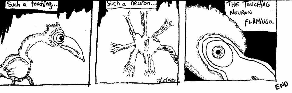The Touching Neuron Flamingo