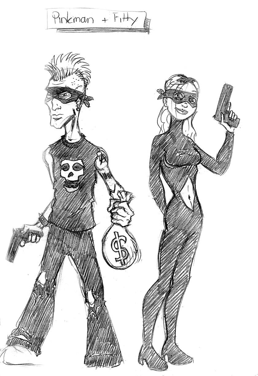 Pinkman and Fitty sketch