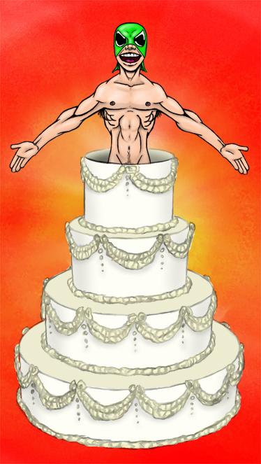 Frogman cake
