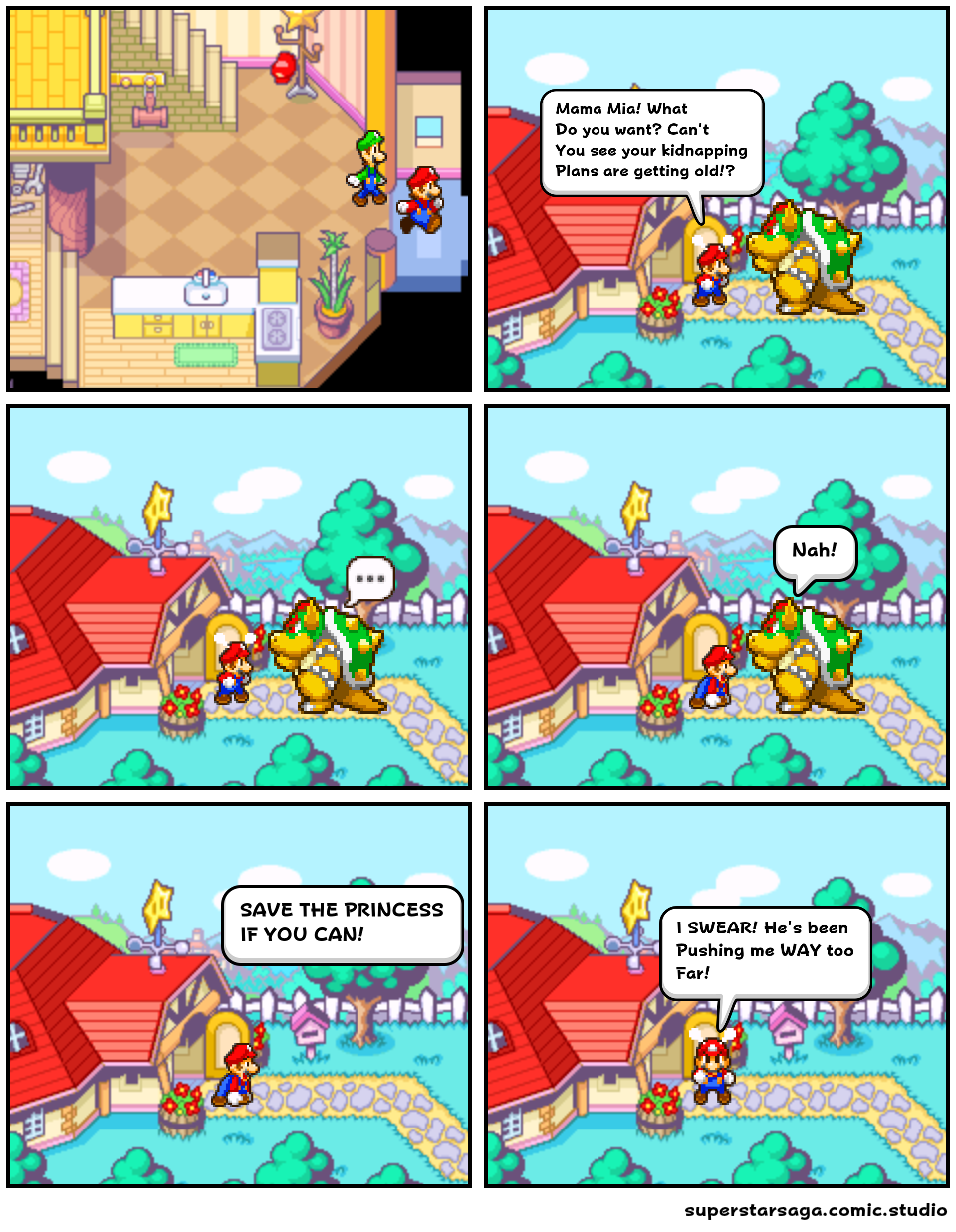 Page 2: Bowser and his tricks...