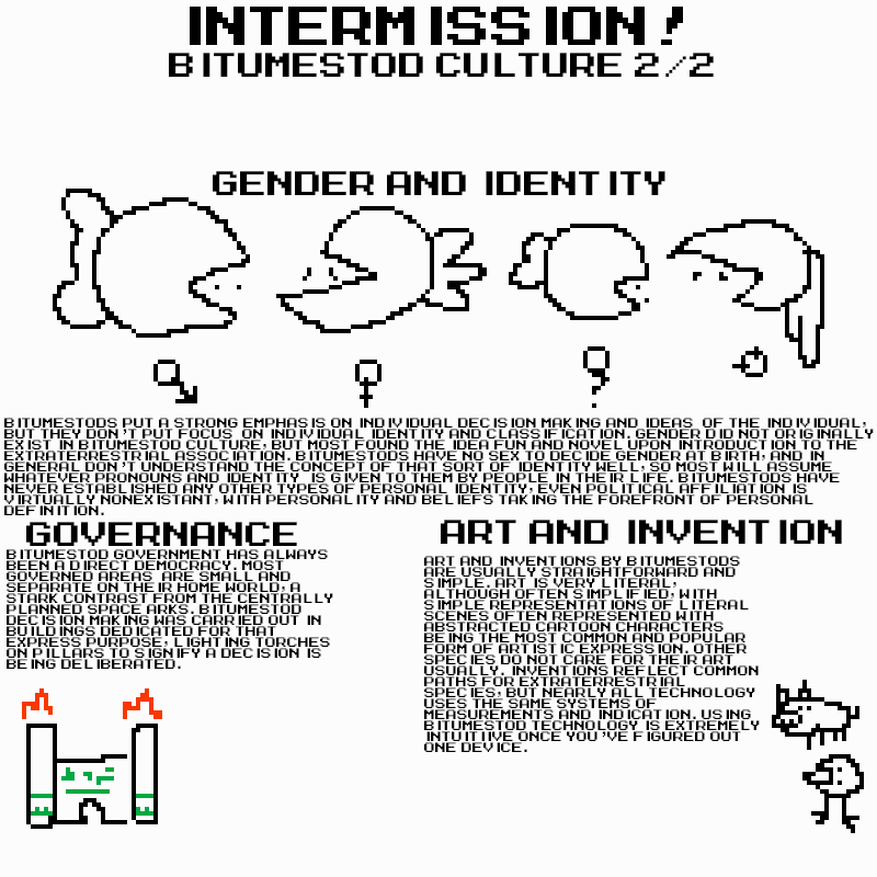 Intermission 3: Bitumestod culture 2/2