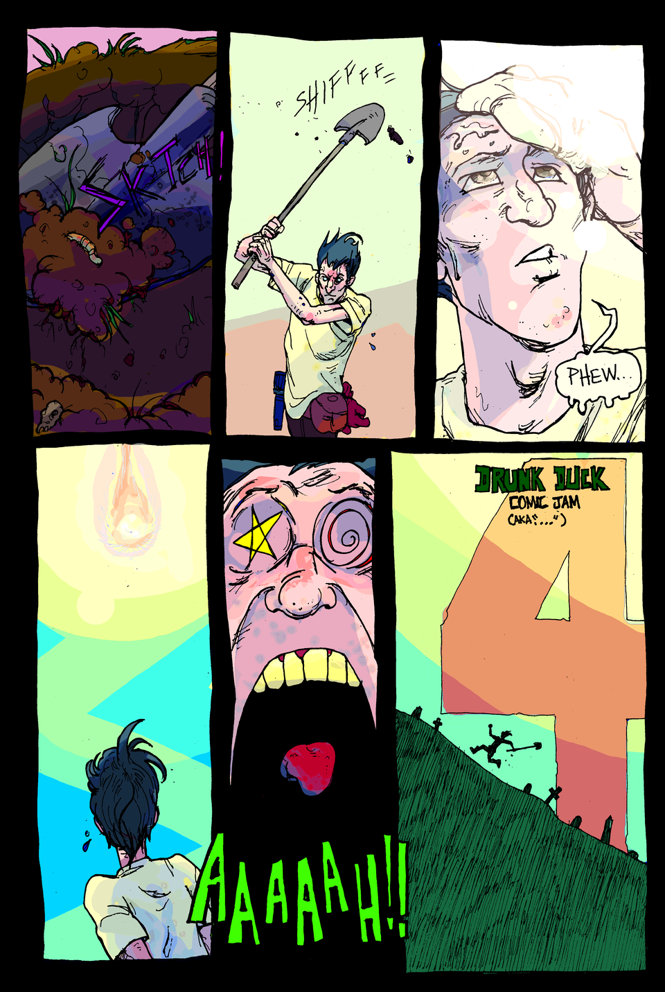 Comic Jam 4 Page One (Pit-face)