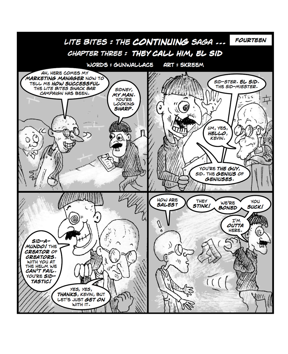 Lite-Bites: The ongoing saga page fourteen