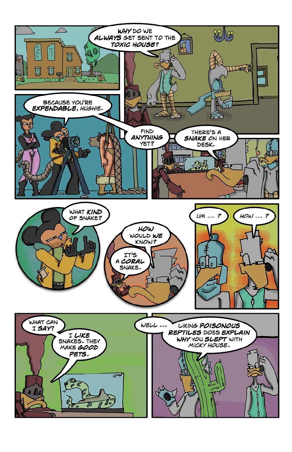 Micky House: Raiders of the Toxic House, page 3 (of 5)
