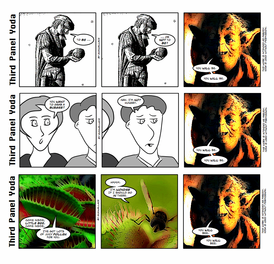 Third panel Yoda
