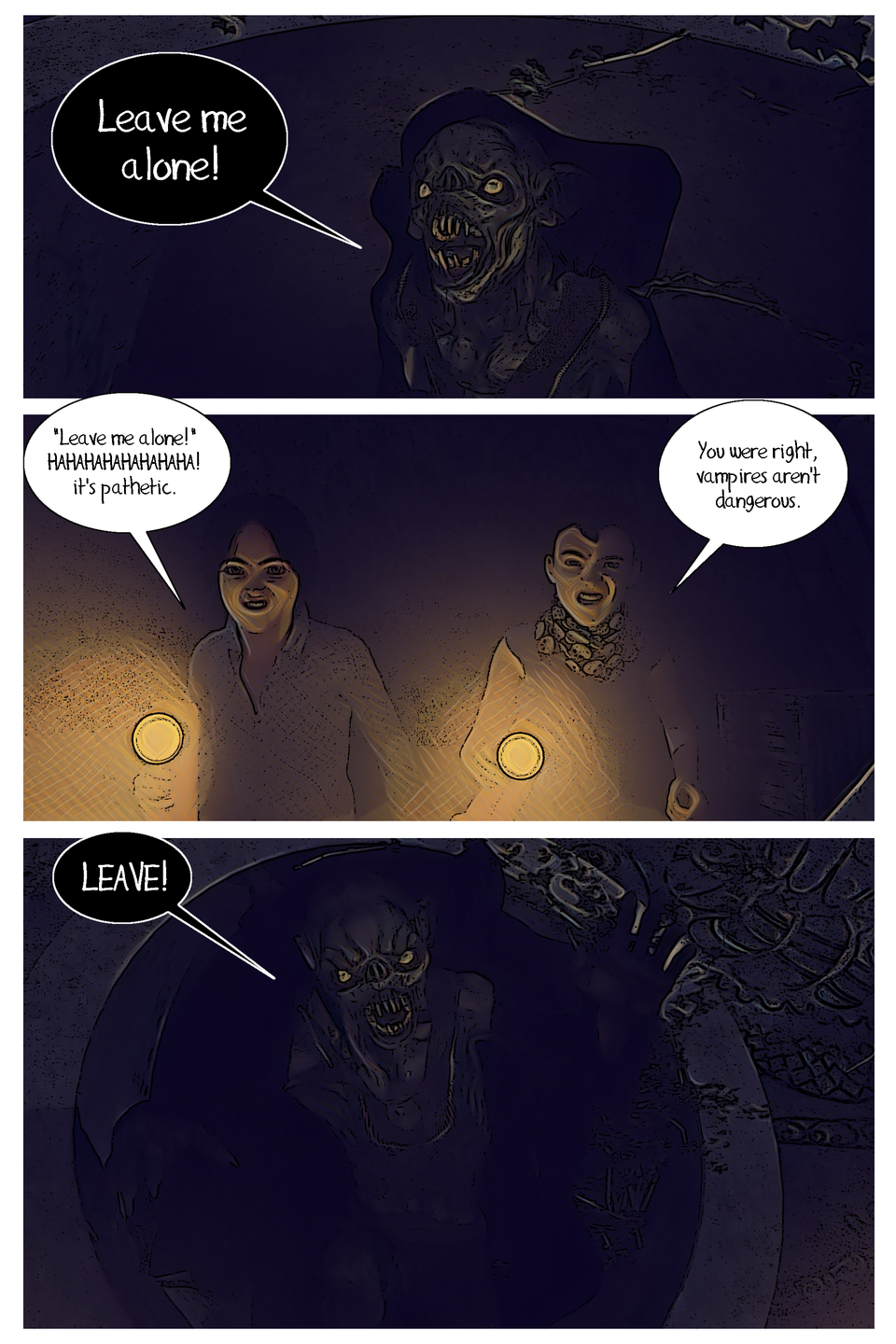 Crawling in the dark Page Three