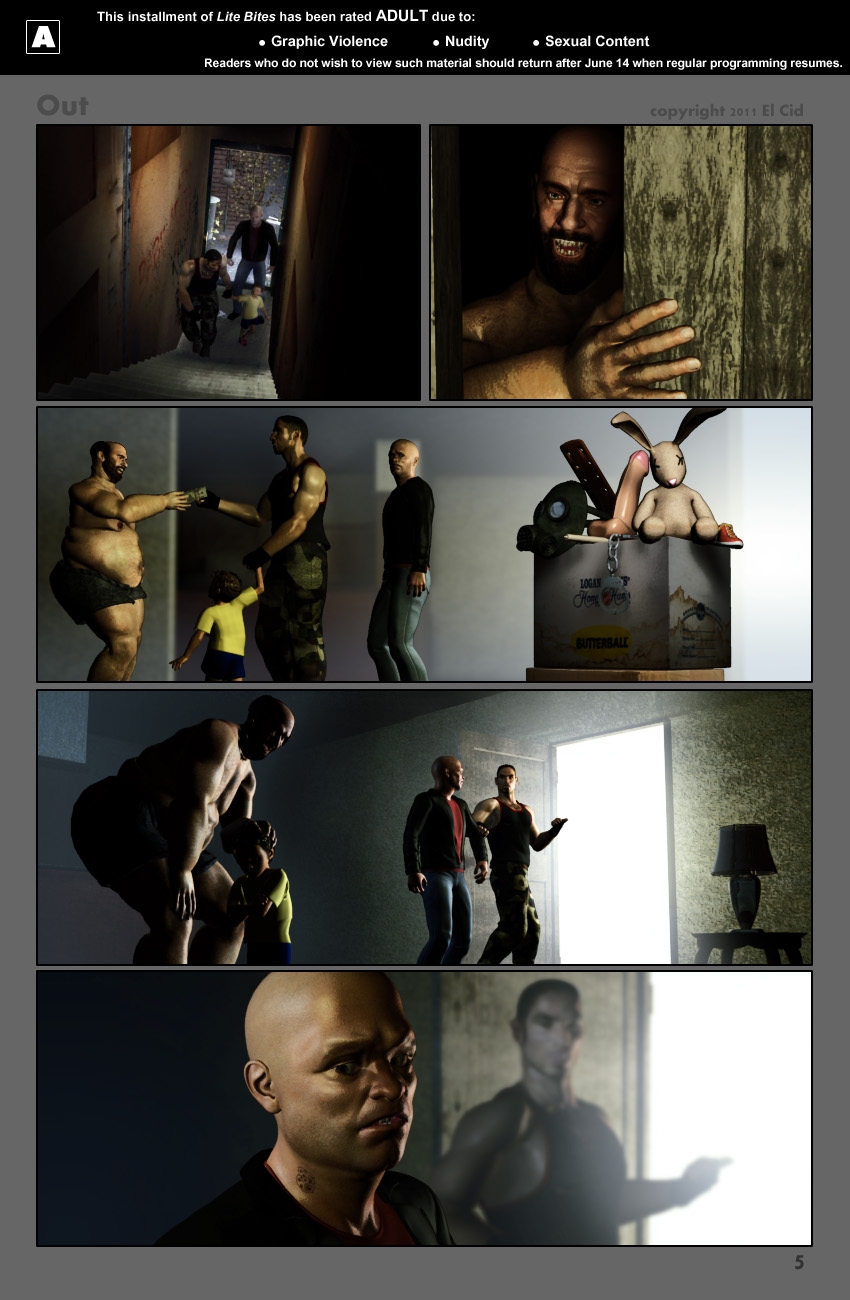 "Out," by El Cid. pg 5