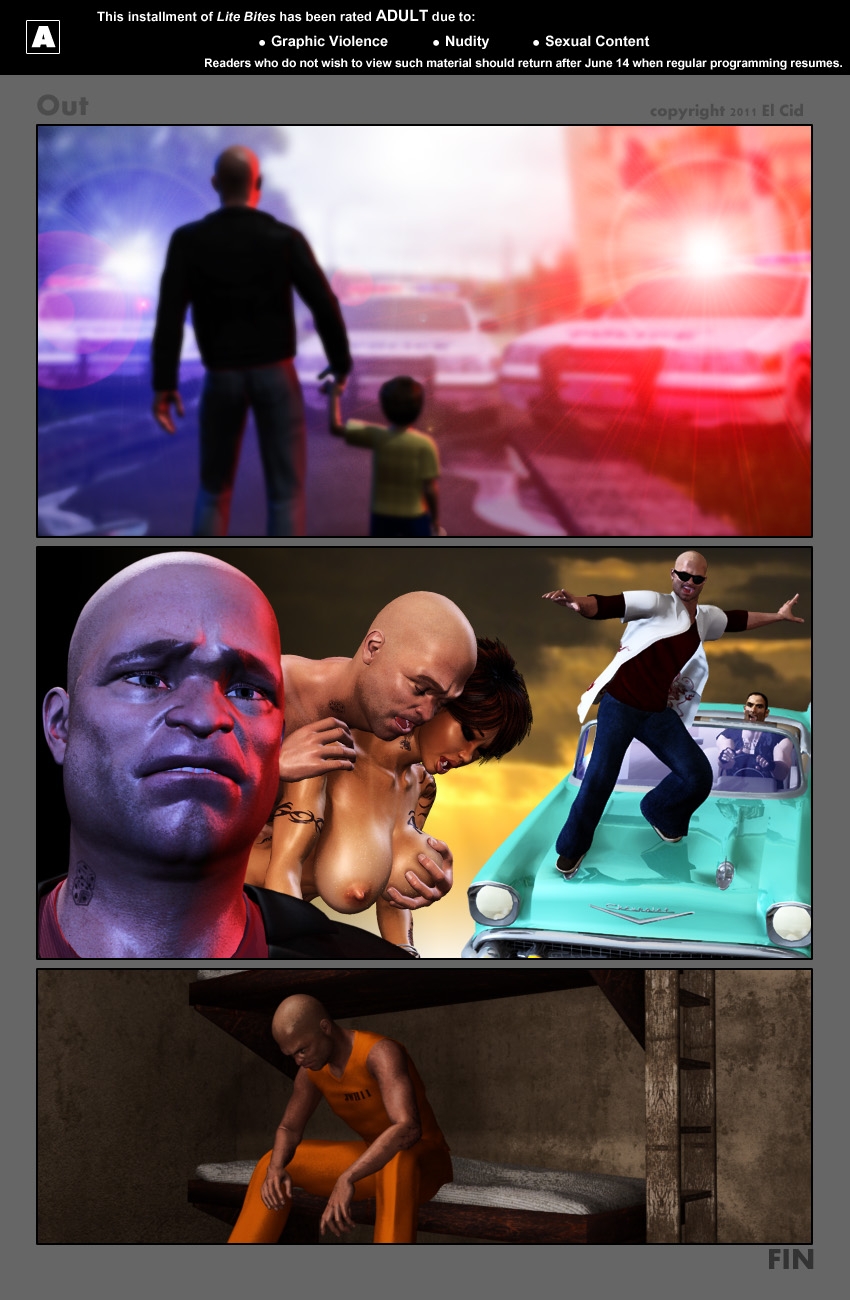"Out," by El Cid. pg 7