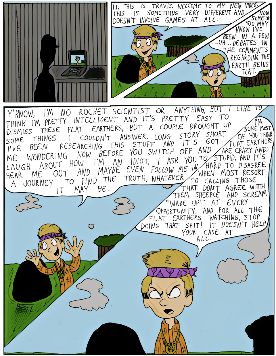 Flat Earther Page One