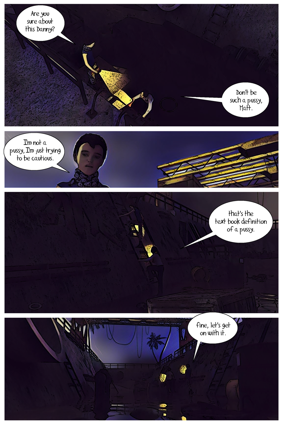 Crawling in the dark Page One