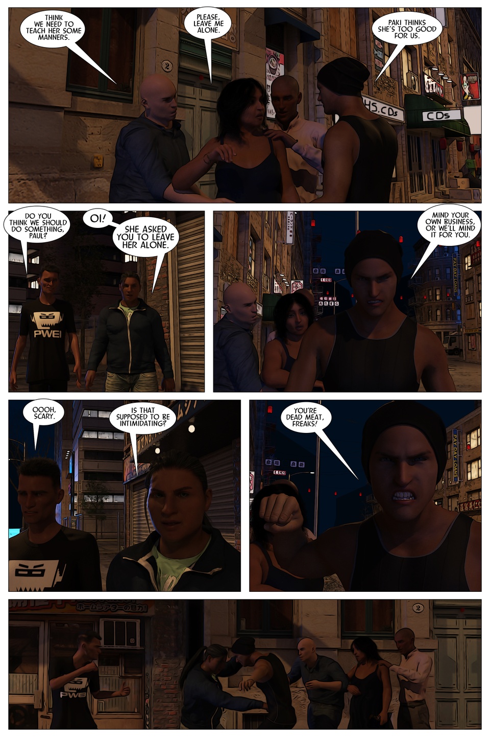 Between the cracks Page Two