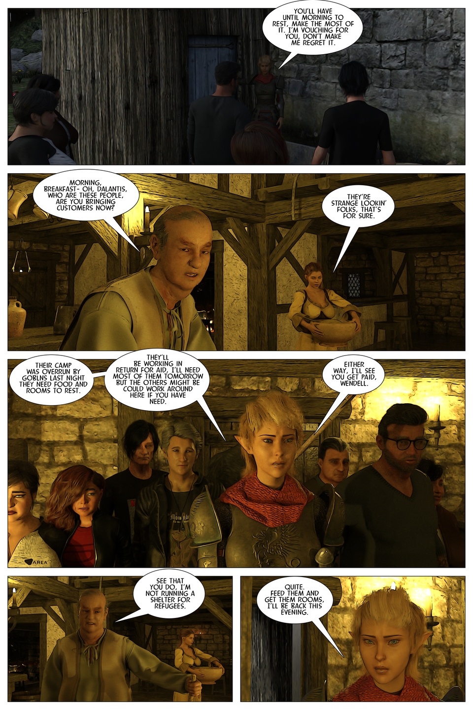 Between the cracks Page Eight