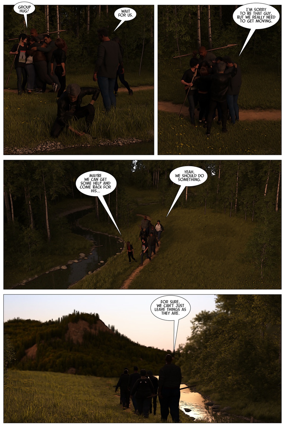 Between the cracks Page Five