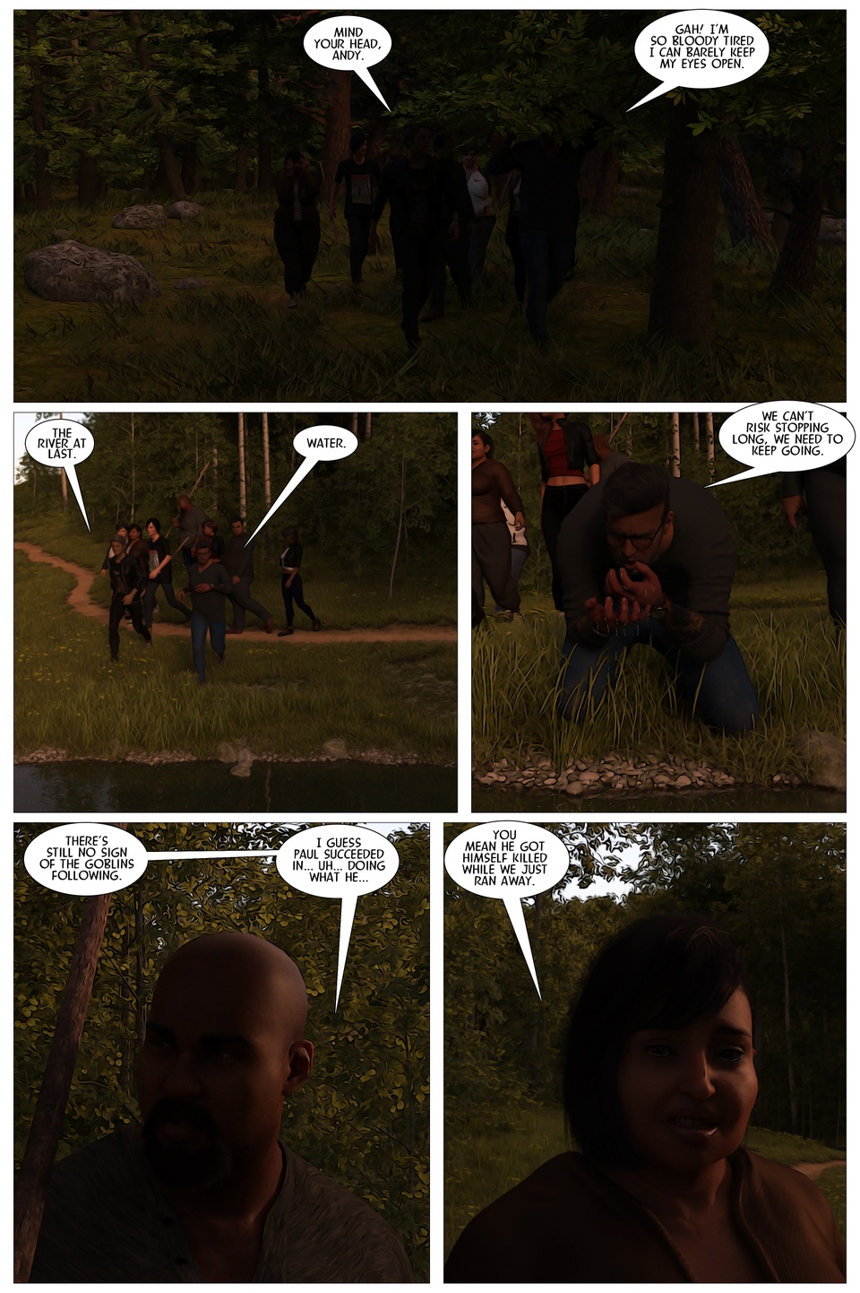 Between the cracks Page Four