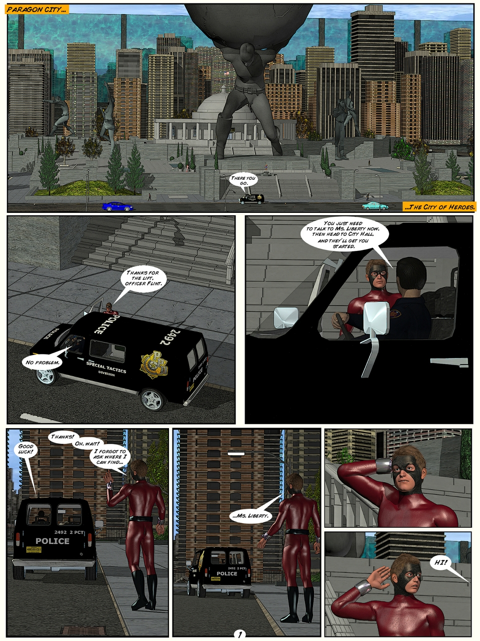 Issue 1 - New Kid on the Block - Page 1