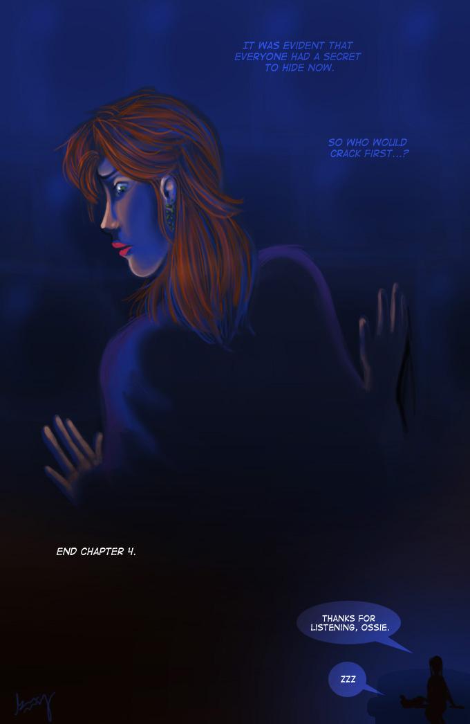 Page 104:: "Secrets Secrets."