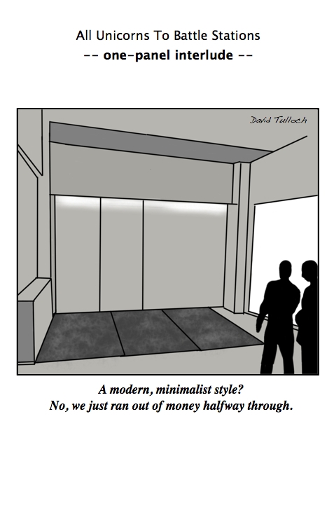 bland design one-panel cartoon