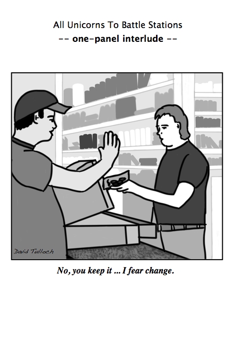 Change -- one panel cartoon
