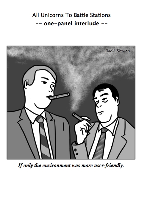 Environment, one-panel cartoon