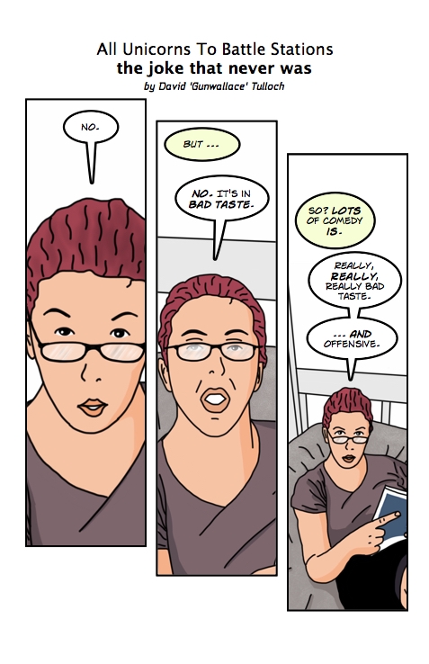 the joke that never was, 1 of 4
