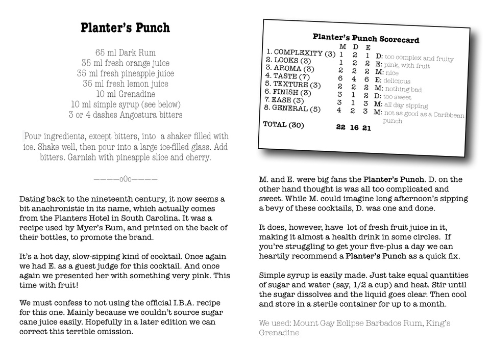 Planter's Punch, part 2