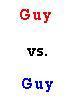Go to 'Guy vs Guy' comic