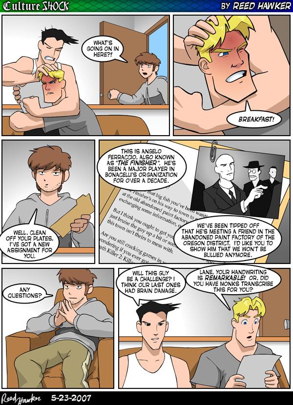 #118 Men at Breakfast