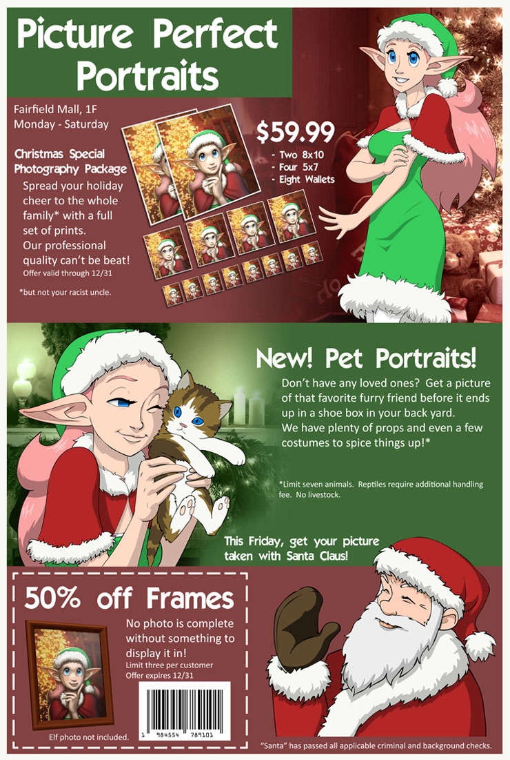 Christmas Portrait Advertisement