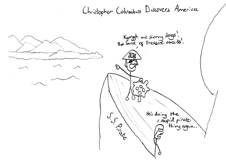 Christopher Columbus Discovers America