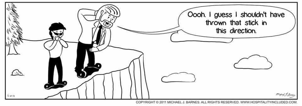 A Puppy Over The Edge.