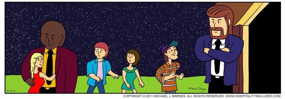 Stopped At The Door.