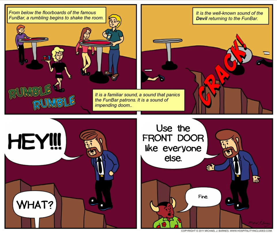 Show The Devil The Door.