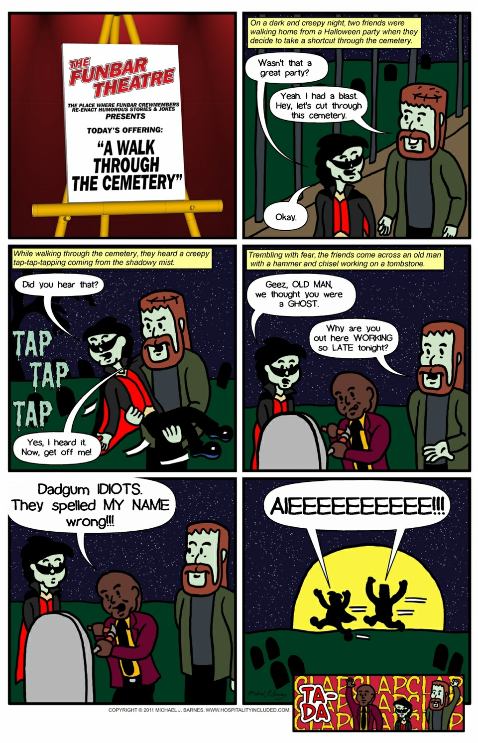 FunBar Theatre -- A Walk Through The Cemetery.